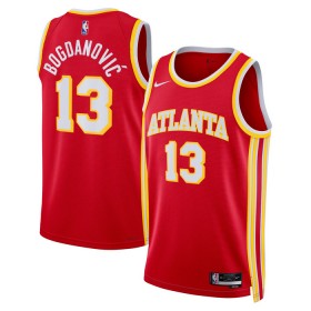 Maillot NBA Atlanta Hawks Bogdan Bogdanovic 13 Nike 2022-23 Icon Edition Rouge Swingman - Homme